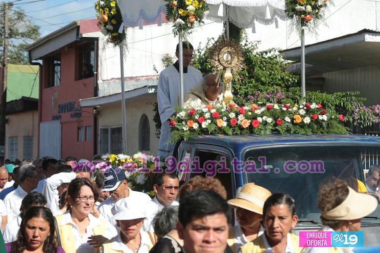 Jinotepinos festejan solemnidad de Jesús Sacramentado