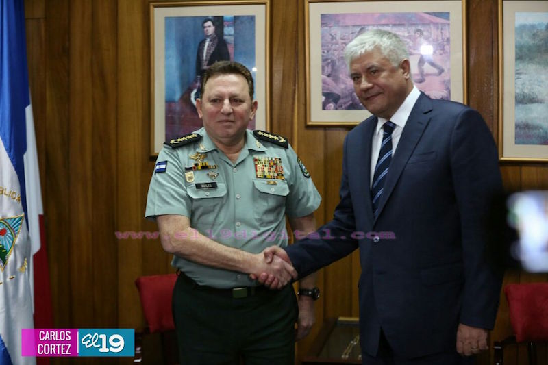 Ministro del Interior de Rusia sostuvo encuentro con comandancia del Ejército de Nicaragua