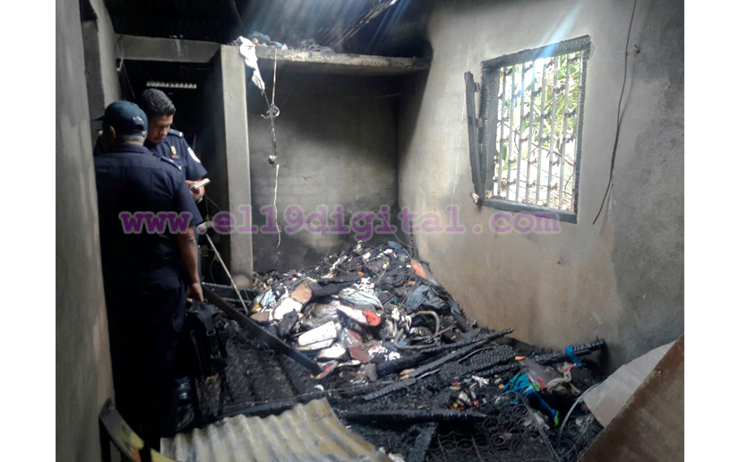 Bomberos evitan propagación de incendio en Batahola Norte