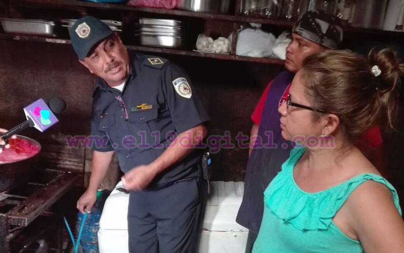 Inspeccionan comedores populares para prevenir incendios