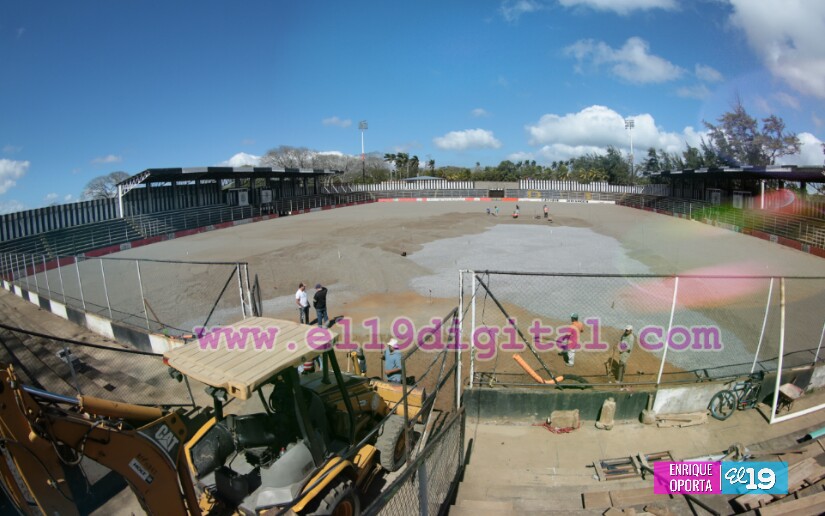 Avanza en 90% primera etapa de remodelación del estadio Diriangén