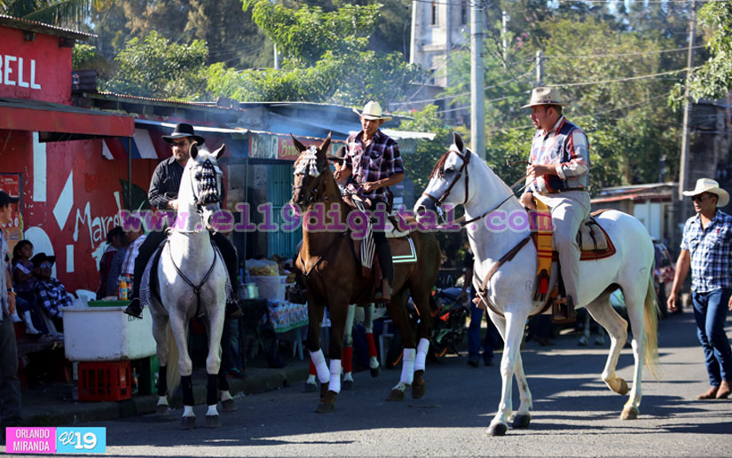 Diriambinos continúan celebraciones a San Sebastián con nutrido desfile hípico