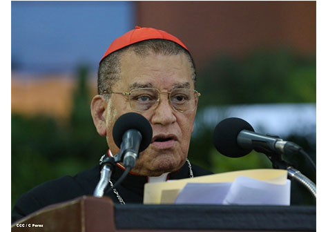 Cardenal Miguel felicita al Ejército de Nicaragua en su 34 aniversario