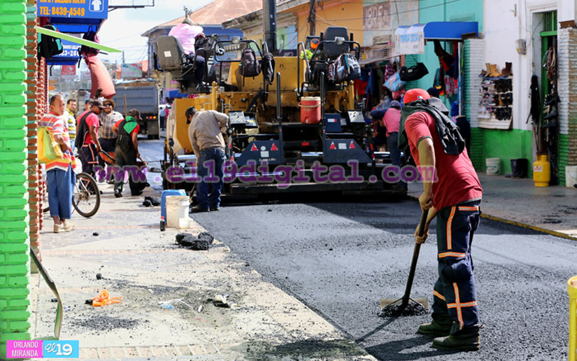 Programa Calles para el Pueblo permite la restauración del centro histórico de Jinotepe