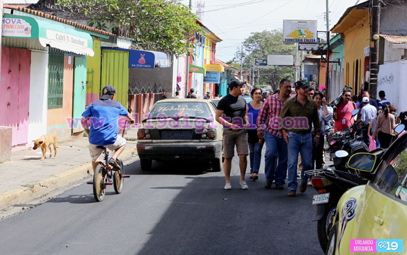 Programa Calles para el Pueblo permite la restauración del centro histórico de Jinotepe