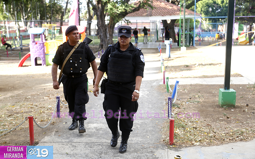 Familias destacan presencia policial en la capital