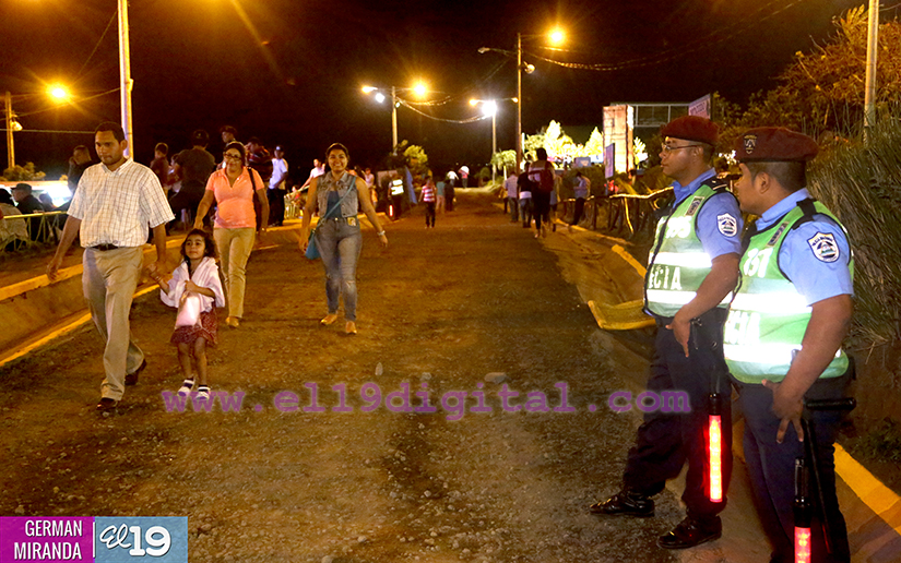 Policía Nacional ejecuta plan de seguridad en el mayor circuito turístico de Managua 