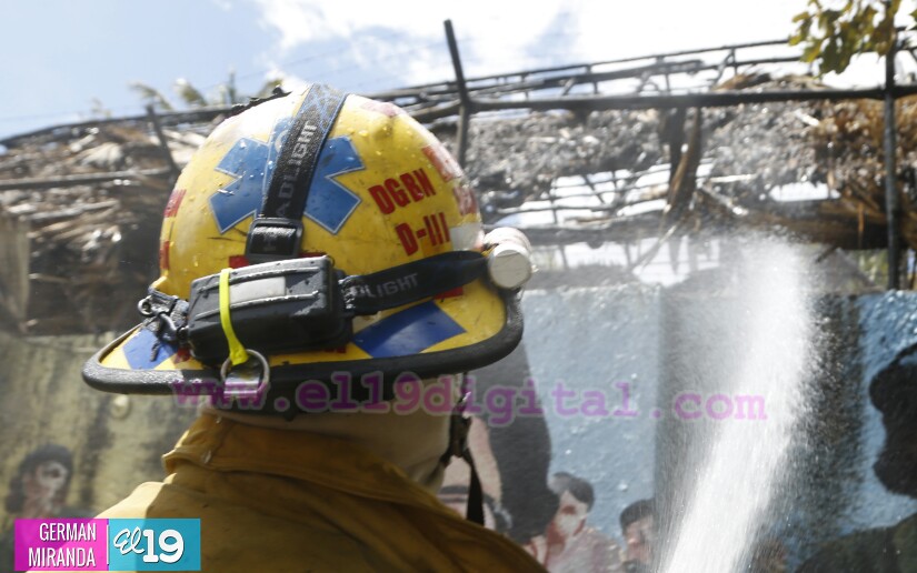 Controlado incendio en el Ranchón de la Alcaldía de Managua