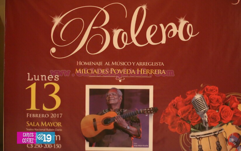 Suena la música de bolero en honor a Milciades Poveda