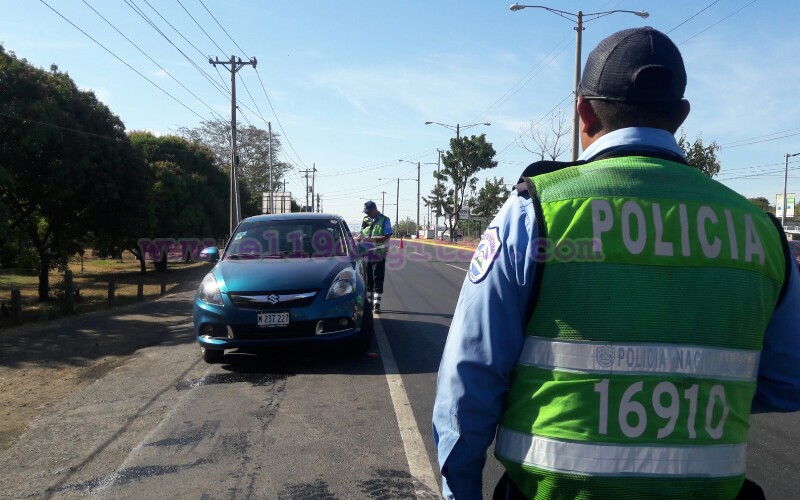 Policía Nacional garantiza seguridad en carreteras y balnearios de Managua