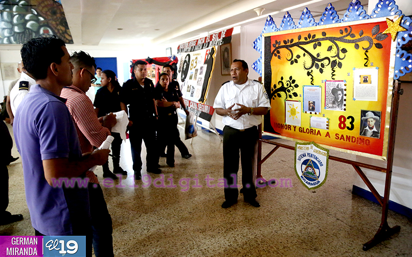 Trabajadores del Migob realizan feria gastronómica en saludo al General Sandino