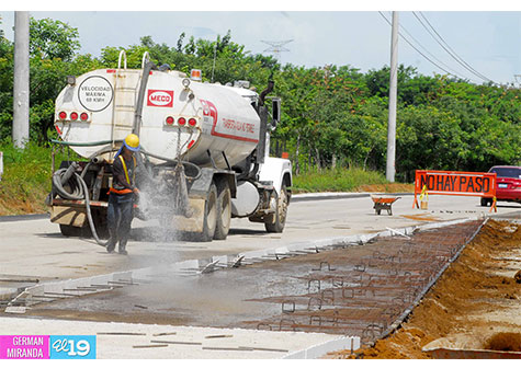 Avanza construcción de carretera de circunvalación en Masaya