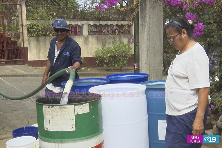 Enacal garantiza el abastecimiento de agua potable en Monimbó