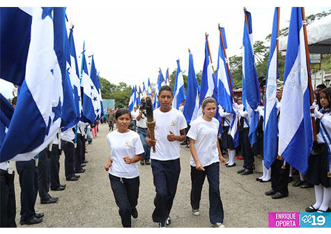 Antorcha de la Libertad toca suelo nicaragüense