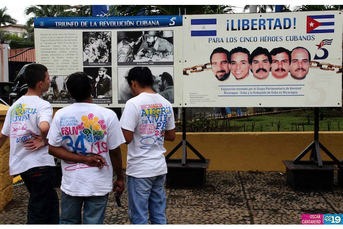 Arranca en Nicaragua jornada de Solidaridad con los Cinco Héroes Cubanos