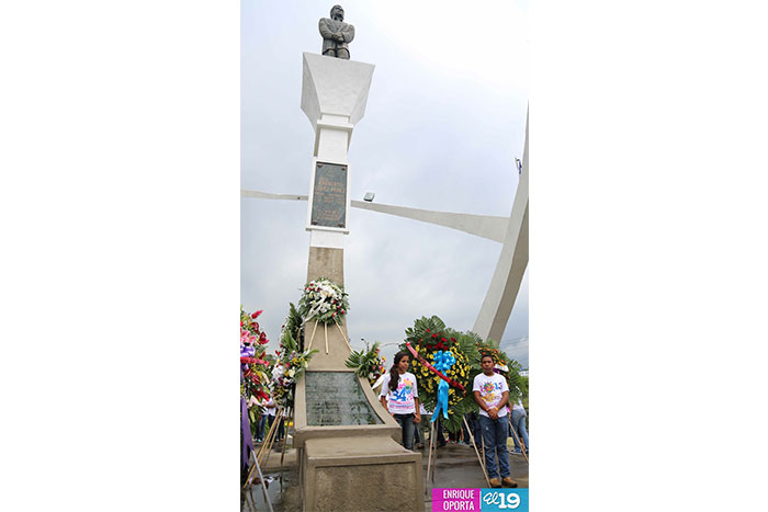 Juventud Sandinista rinde homenaje al mártir Rigoberto López Pérez