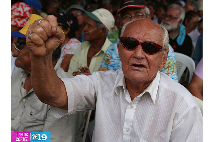 Adultos mayores celebran seis años y logros obtenidos con Gobierno Sandinista