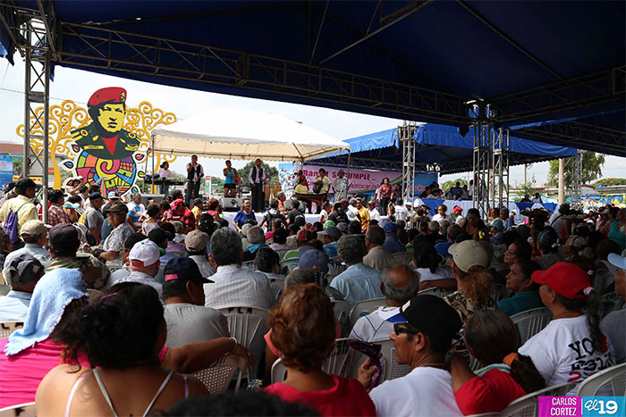 Adultos mayores celebran seis años y logros obtenidos con Gobierno Sandinista