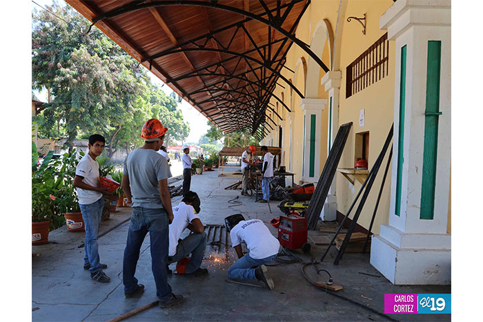 Alcaldía de Masaya avanza obras de Mercado de Artesanías y Plaza de la Cultura