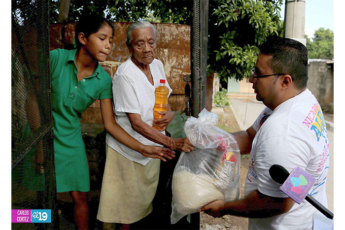 Gobierno garantiza alimentos a 2,500 familias de Managua