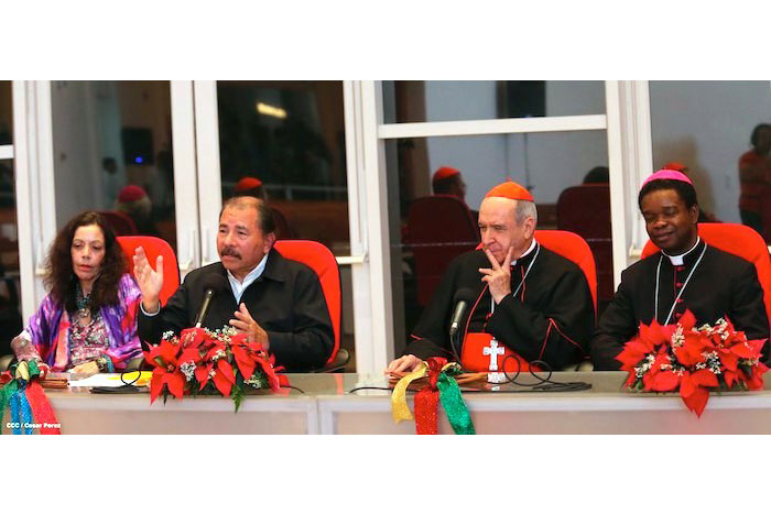 Presidente Daniel y Compañera Rosario se reúnen con Enviado Especial del Papa, Cardenal Nicolás de Jesús López