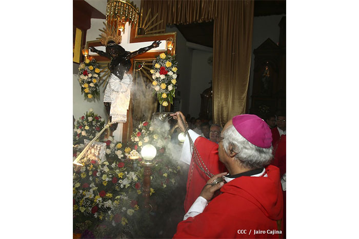 Tipitapeños celebran al Señor de Esquipulas en compañía del Cardenal Brenes