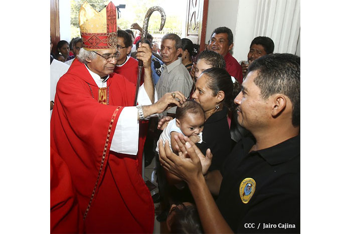 Tipitapeños celebran al Señor de Esquipulas en compañía del Cardenal Brenes