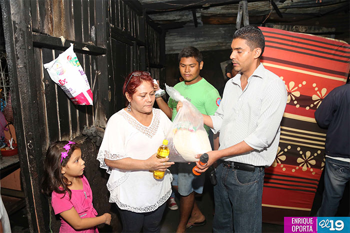 Familias afectadas por incendio reciben acompañamiento solidario