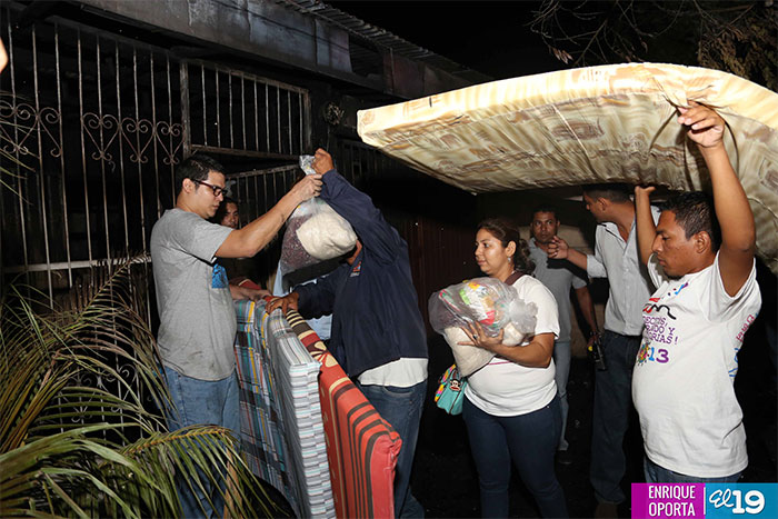 Familias afectadas por incendio reciben acompañamiento solidario