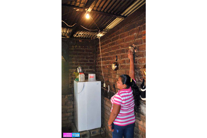 Energía eléctrica mejora calidad de vida a más familias de Masaya