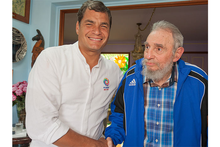Daniel y Rosario sostienen fraternal encuentro con Fidel en Cuba