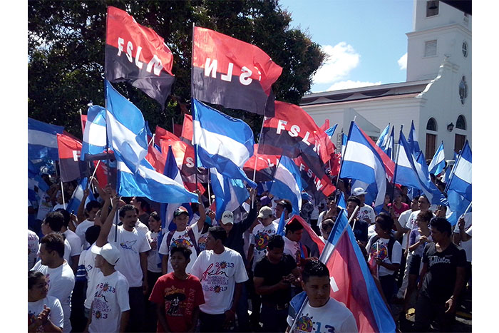 Juventud Sandinista solidaria con Revolución Bolivariana de Venezuela