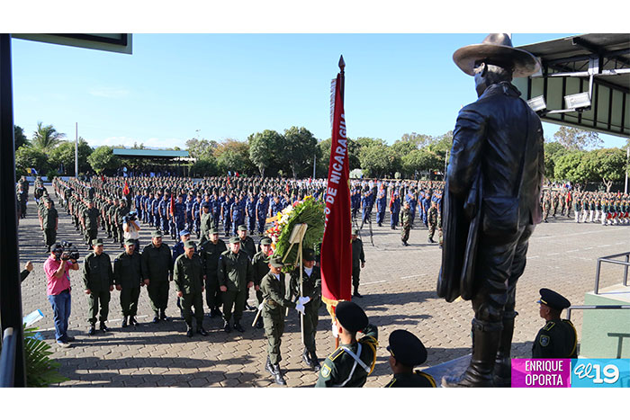 Ejército de Nicaragua rinde homenaje a Sandino a 80 años de su tránsito a la inmortalidad