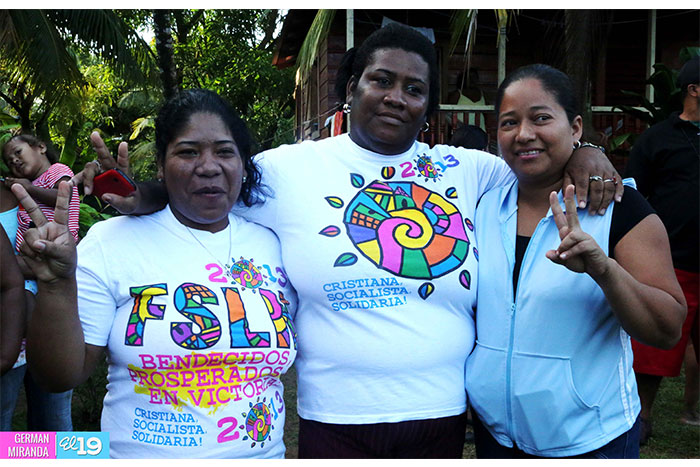 Candidatos del FSLN en Bilwi en contacto directo con el pueblo