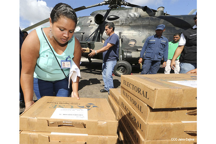 Arriba a Bluefields material electoral para comicios del próximo domingo