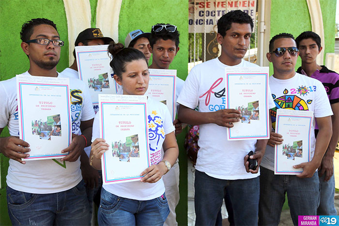 Gobierno continúa entrega de 13 mil títulos de propiedad en saludo a la Mujer Nicaragüense