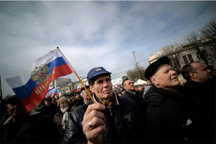 Multitudinarias manifestaciones en Ucrania Oriental a favor del referéndum
