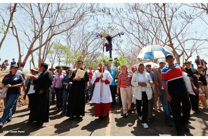 Cardenal Brenes y fieles católicos realizan cuarta peregrinación hacia el Santuario de Nuestro Señor de Esquipulas en La Conquista