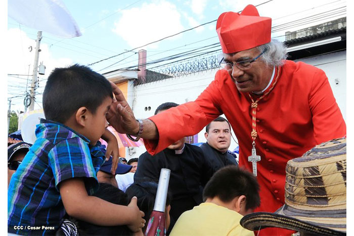 Masaya se desbordó en recibimiento al Cardenal Leopoldo Brenes