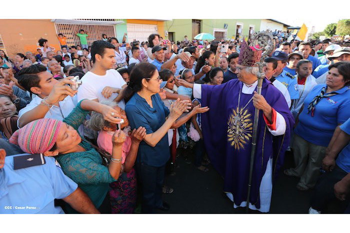 Masaya se desbordó en recibimiento al Cardenal Leopoldo Brenes