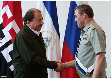 Presidente Daniel se reúne con Jefe del Estado Mayor de Fuerzas Armadas de la Federación Rusa