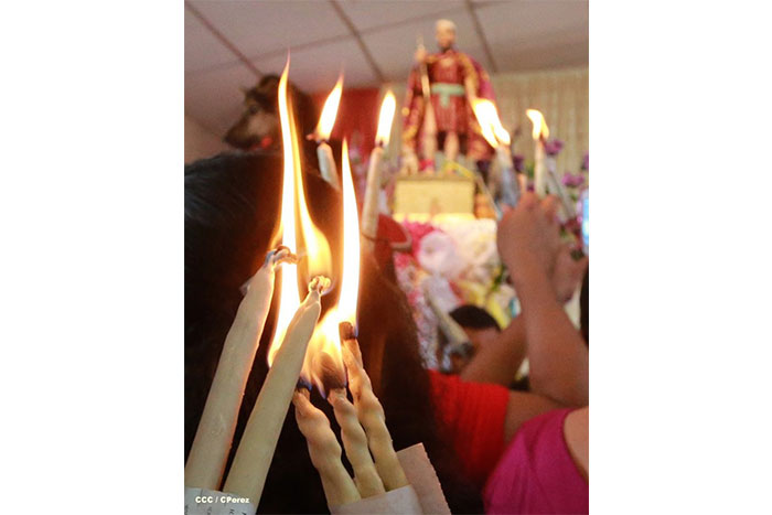 Católicos celebran a San Lázaro en Masaya