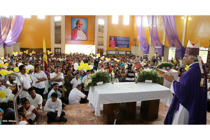 Católicos celebran a San Lázaro en Masaya