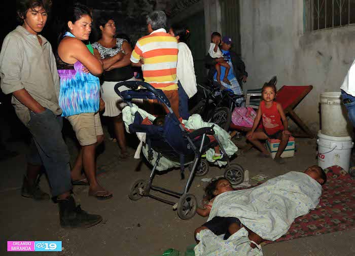 Gobierno evacua a familias de escombros de Managua y sector ‘El Hoyo’, tras terremoto de 6.2 y réplicas