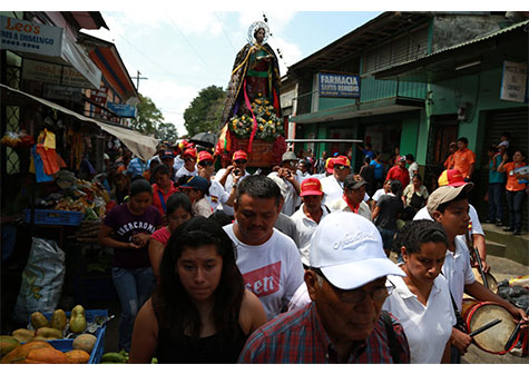 Bellas imágenes de San Marcos y la Virgen de Monserrat se topan en Las Pilas de Sapasmapa