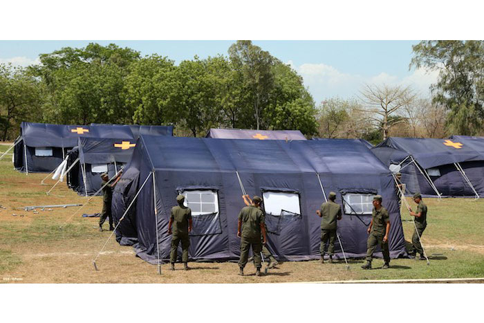 Instalan Hospitales de Campaña para atender emergencias por sismos