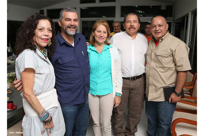 Daniel y Rosario se reúnen con delegación venezolana de alto nivel encabezada por Diosdado Cabello