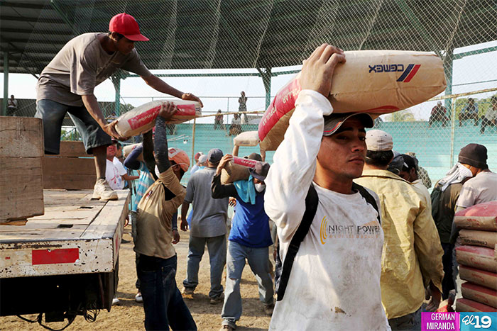 Gobierno continúa enviando materiales de construcción para familias de Nagarote