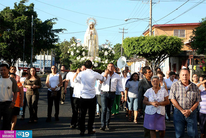 Nicaragua amanece celebrando a la Virgen de Fátima