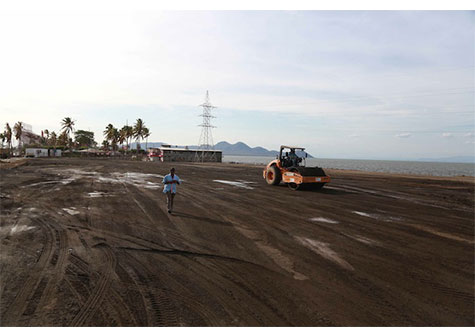 Familias satisfechas con avance de trabajos en Paseo Xolotlán y Avenida Bolívar 